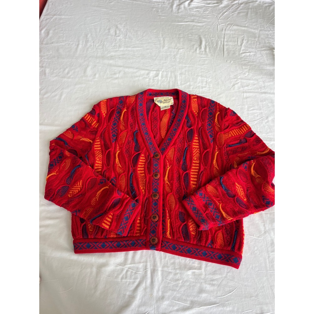 Vintage COOGI Australia red carigan size small